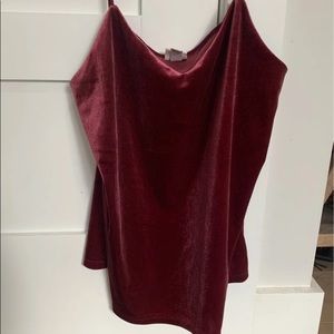 Soft velvet spaghetti strap tank